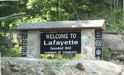 Welcome to Lafayette sign